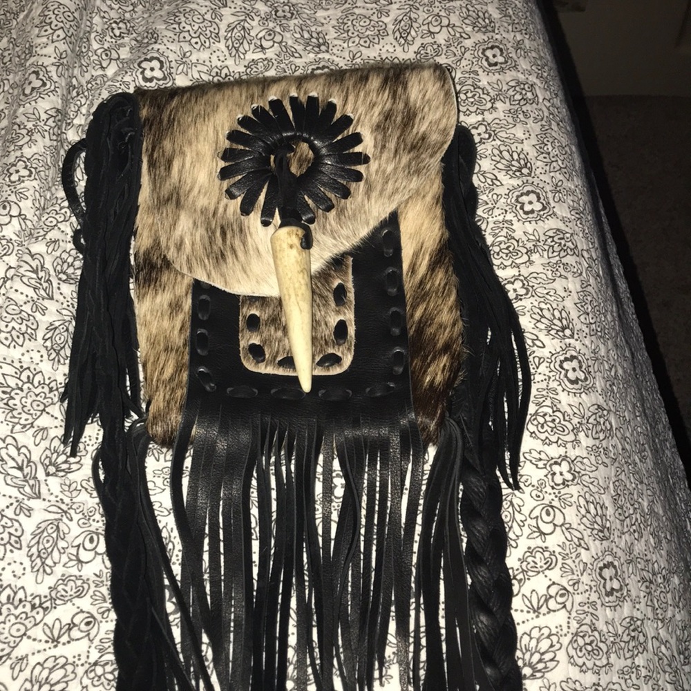 Jimmi Wz Speckled Cowhide Crossbody Bag